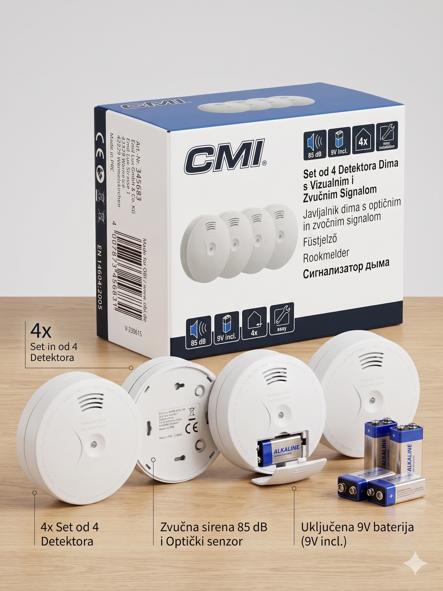 CMI Set 4x Detektora