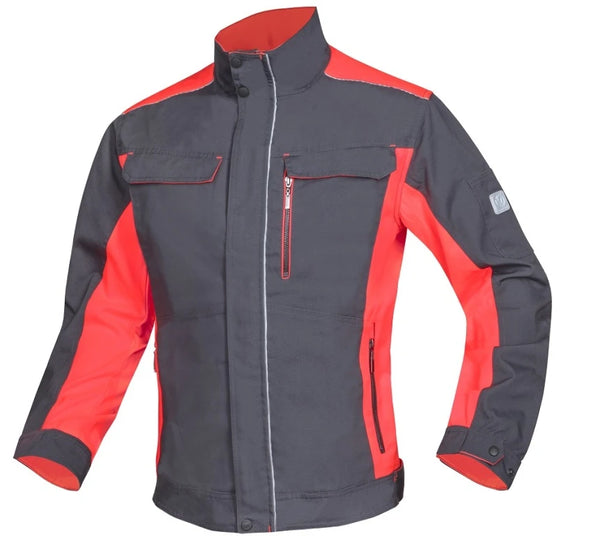 Radna bluza sivo-crvena - NEON H6403
