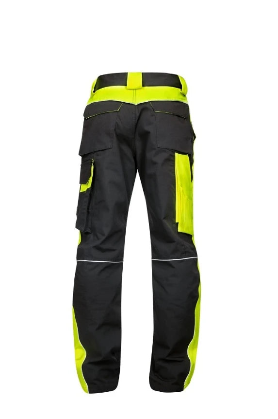 Radne hlače skraćene crno-žute - NEON H6432