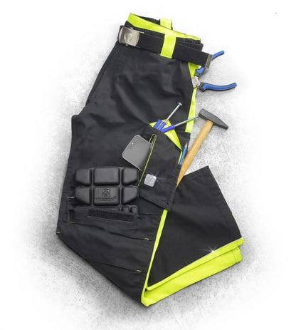 Work trousers Winter black-yellow - NEON H6471