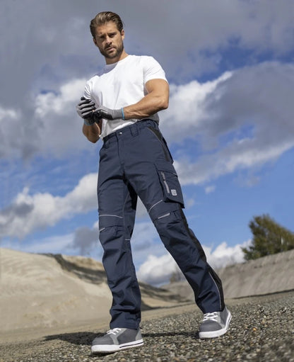 Dark Blue Work Trousers (Waist) - URBAN+ H6476