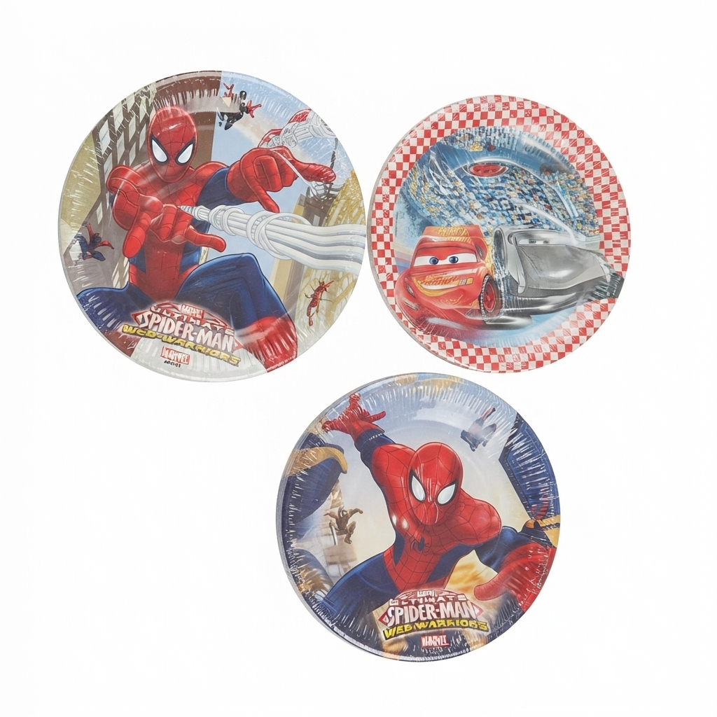 Spiderman i Cars papirni tanjiri
